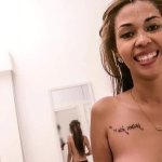 Skinny ebony latina facial after anal fuck with her boss