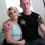 Watch Curvy blonde Bitch gets railed by a hot Guy