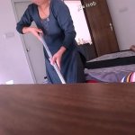 Watching porn and masturbating infront of maid while wife sleeping