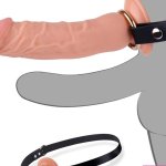 : Double Penis Penetration for Vaginal Anal Stimulation Realistic Soft Silicone Dildo Second Extra Penis Enlarger Dual Penetrate Pleasure Extension Sex Toys for Men Women Couples : Health Household