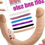 Long Double Sided Ended Headed Dildo Penetration Dong Lesbians Sex Toys Women