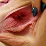 Extra Close-up Geschoren Vagina Van Tienermeisje