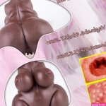 10.4LB BBW Sex Doll with Big Ass and Boobs Pussy Ass Lifelike Male Masturbator Adult Torso Sex Toy Men Masturbation Male Sex Toys Realistic Pocket Pussy Vagina Anal Fat Sex Dolls for