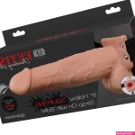 9 Tan Squirting Cumming Hollow Strap On Penis Extension