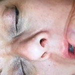 Passed out cunt gets spit on her face