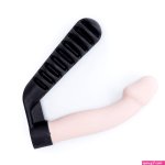 Buy the Smartee 10-function Rechargeable Vibrating Silicone Dildo with Easy Reach Handle in Pink