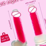 Safe Silicone Lifelike Men Penis 8 Inch Glow in the Dark Dildo with Strong Suction Cup Adult Sex Toys for Women Men Couples
