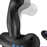 : Vibrator Anal Plug Sex Toys for Men 10 Wiggling Vibrating Mode Silicone Prostate Massager with Remote Control Hands-Free Butt Plug for Men Women : Health Household