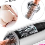 Automatic Vibrating Deep Throat Oral Sex Masturbator For Man Sucking