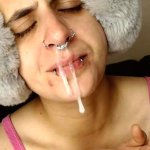 Sick Girl Makes Snotty Mess Cough Sneezing Nose Blowing