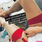 Mens Thigh High Transparent Stockings