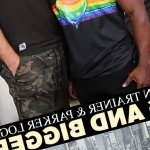 Pride Studios: Aaron Trainer Parker Logan in Big and Bigger!