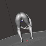 Naked girl in a crouched position STL File for Cults