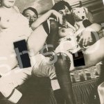 1900 ca VINTAGE EROTIC Threesome
