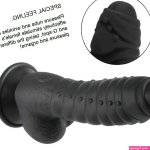 Black Dragon BBC Thick Fantasy Dildo Ribbed For Pleasure 7 Inches G-Spot Sex Toy