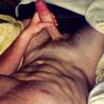 Horny Man Wanking His Big Hard Cock