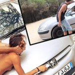 Nudist driver takes me when i was hitchhiking. Outdoor Sex