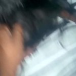 Ebony milf takes creampie