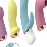 Set 4 Sex Toys Silicone Succhia Clitoride Magic Wand Rabbit Dildo