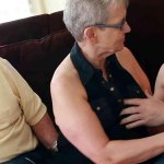 Old Granny Wife and husband at First MMF Threesome S...