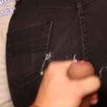 Nice Cumshot On My Virgin Stepcousins Big Ass In Jeans