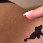Beautiful Temporary Tattoo on Pussy. Hot Sticker Tattoo