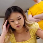 Petite Asian Lulu Chu Blows Stepbrother For Fresh Cereal