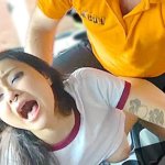 Rae Lil Black takes the Instructors Big Cock in her TIGHT JAPANESE pussy