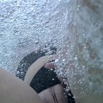 Flashing my pussy in front of a student in public swimming pool and helps me masturbate