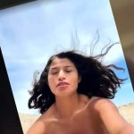 Sexy Noemi Nude Showering On Open Desert And Squirting