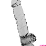 Naturally Yours 6 Inch Crystalline Dildo in Clear