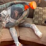 Behind the Scenes Dreadlocks Inked Lingerie Tease Big Dildo Anal Play Solo BTS