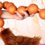 Fox Tail Anal Beads Plug: Sensual Saga of Pleasure Fantasy