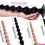 Anal Toys Long Anal Beads Large Silicone Butt Plug... From Heijue03 6.52