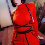 Model Molly RedWolf mollyredwolf in cosplay Ada Wong from Resident Evil