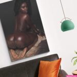 Sexy African Woman Art Canvas Wall Art