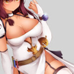 Wallpaper : Halloween witch hat boobs pumpkin cleavage dress Girls Frontline Saiga 12 Girls Frontline stockings thigh highs torn clothes white background 2737x4000